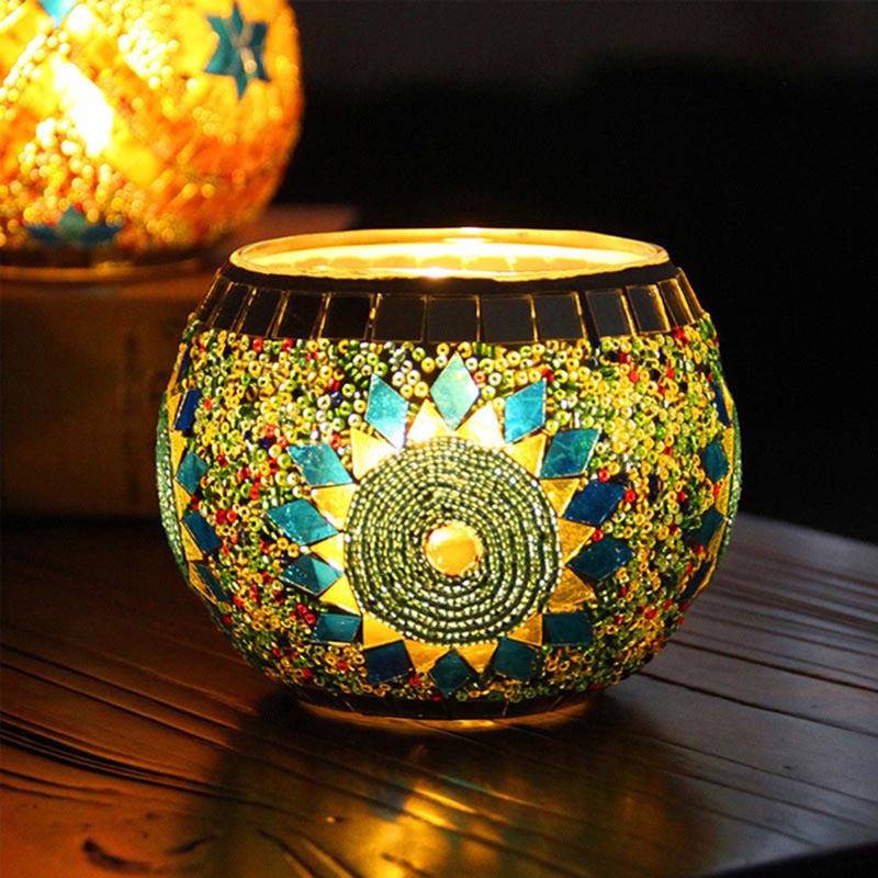 glass candle holder
