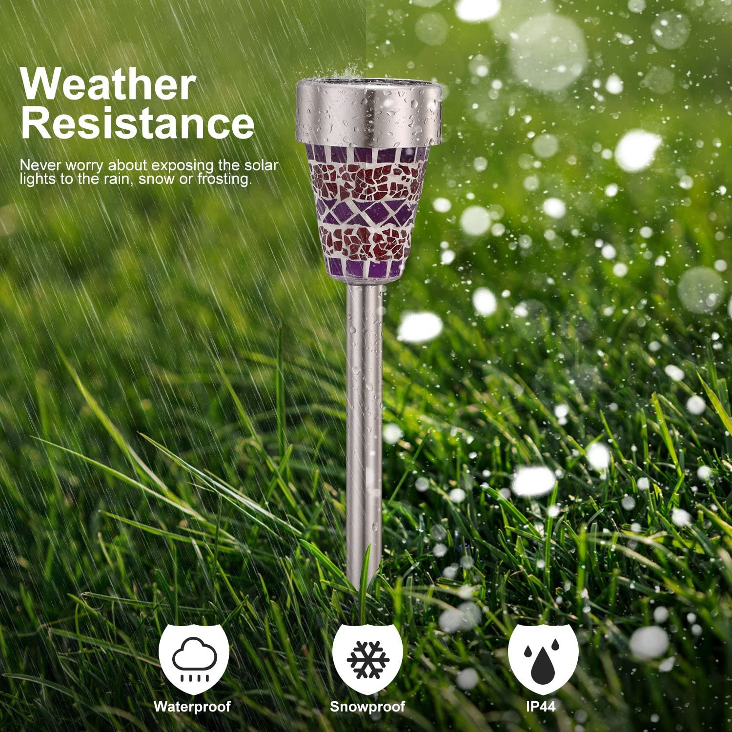 LED Solar Landscape Lights Waterproof 