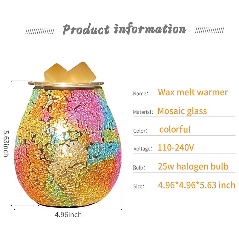 Mosaic Glass Wax Melt Warmer