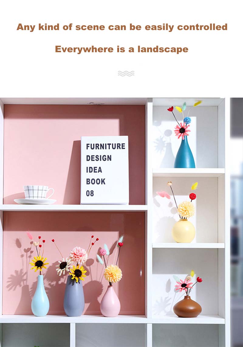 small macaron flower vase