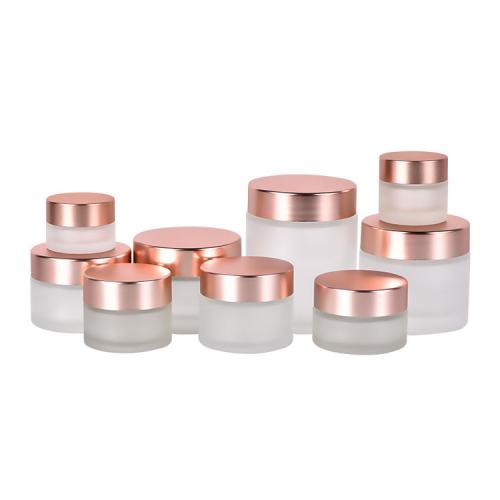 Face Cream Jar with Rose Gold Lid
