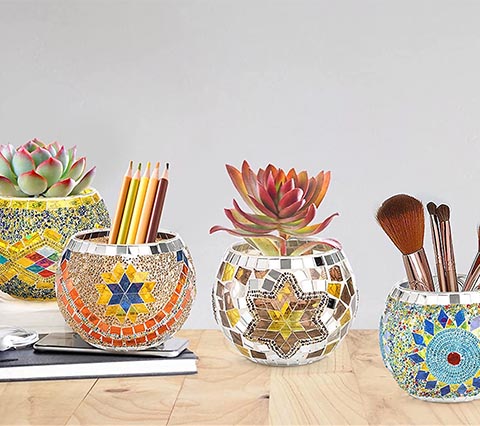 ¿Por qué son tan populares los candelabros de mosaico de vidrio?